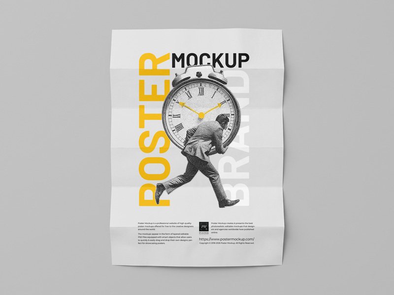 Brand Advertising Poster Mockup