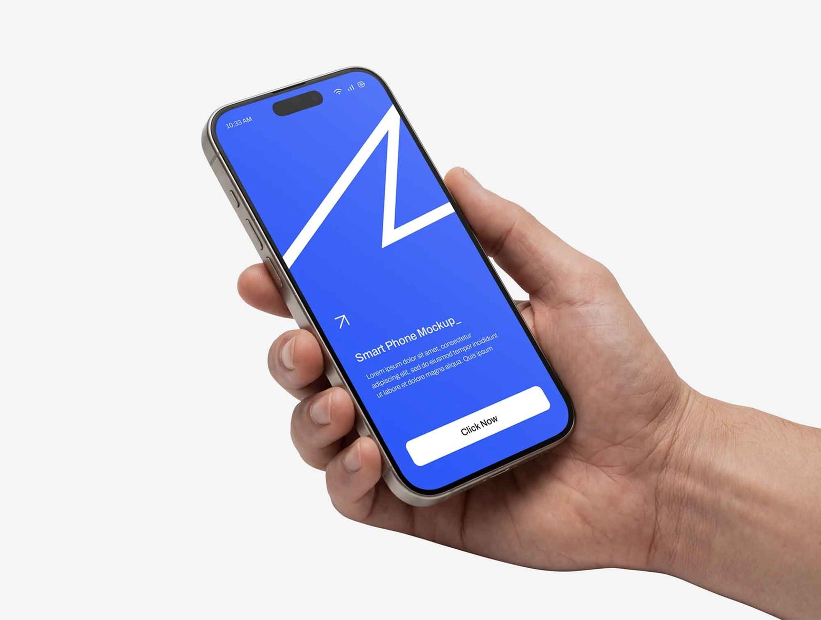 Clean in Hand Smartphone Mockup