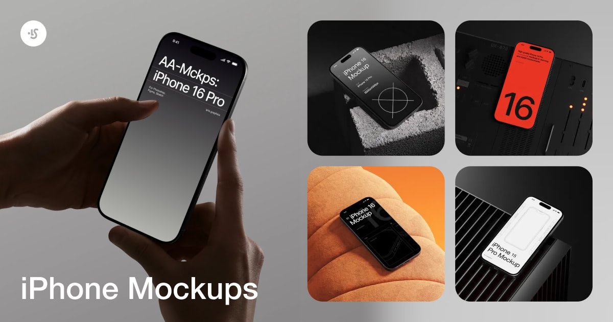 iPhone Mockup | PSD, Figma, Edit Online | LS.GRAPHICS