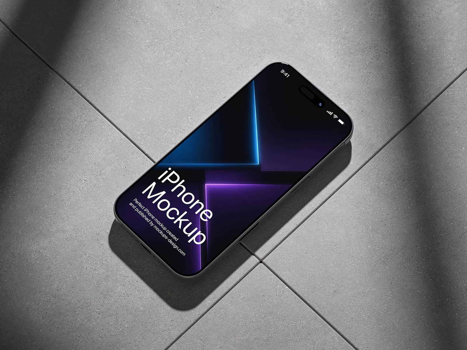 Sunlit iPhone Mockup from 3 Angles