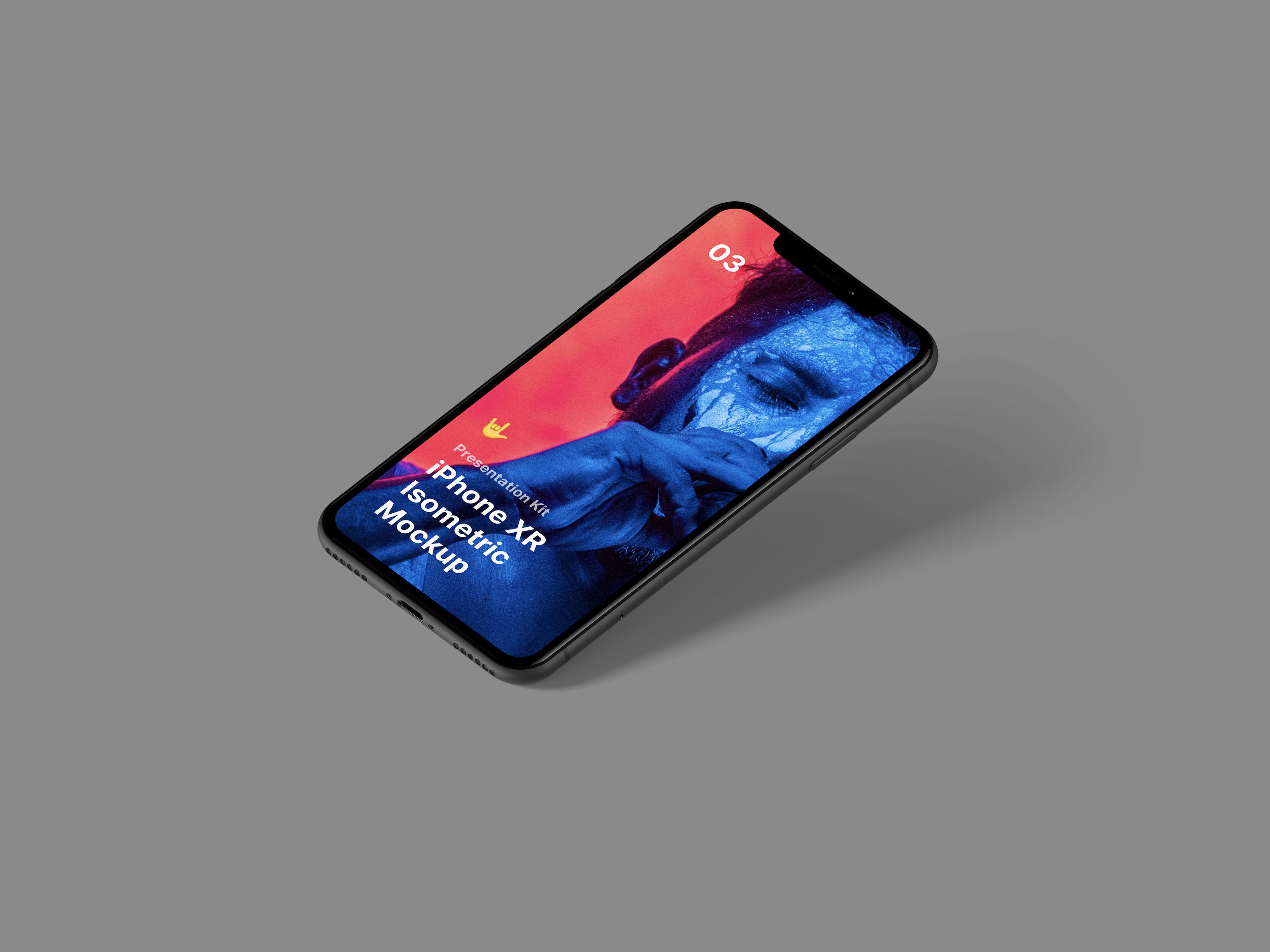 Download Free PSD Isometric iPhone XR Mockup 3 - Creativepouch